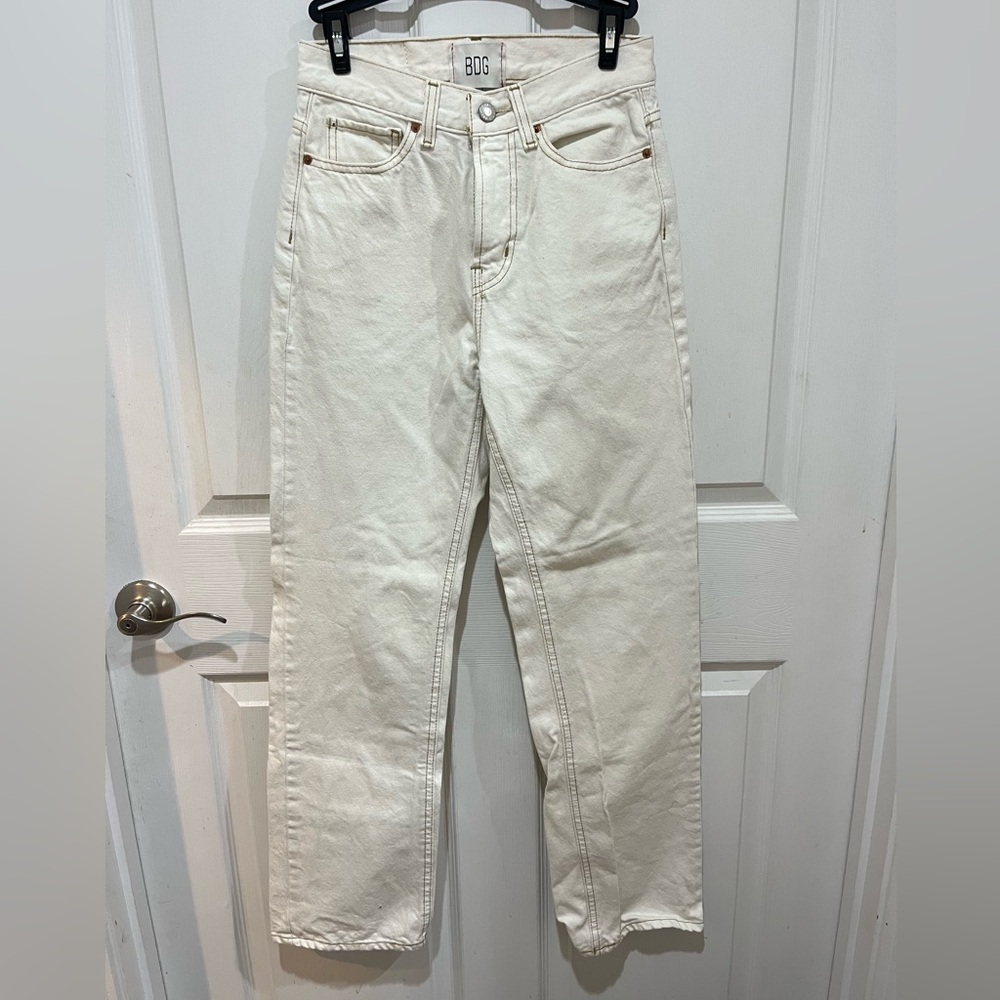 BDG cream cowboy jeans size 25